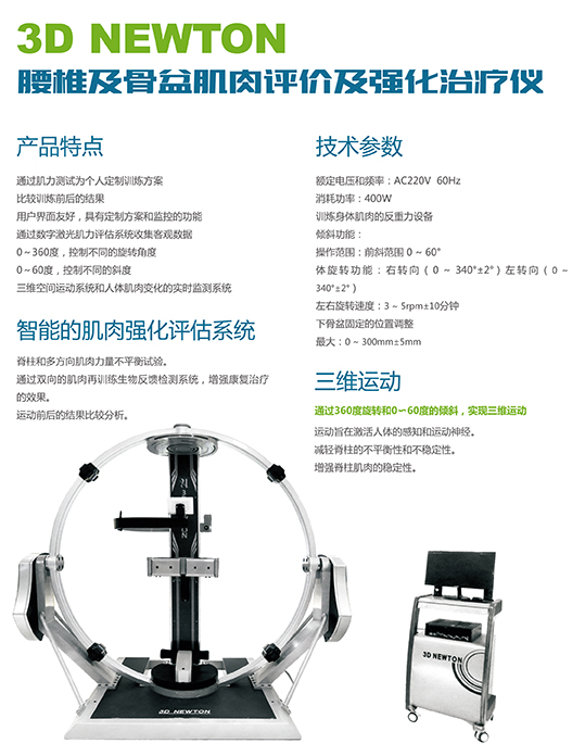 腰椎及骨盆肌肉评测强化系统